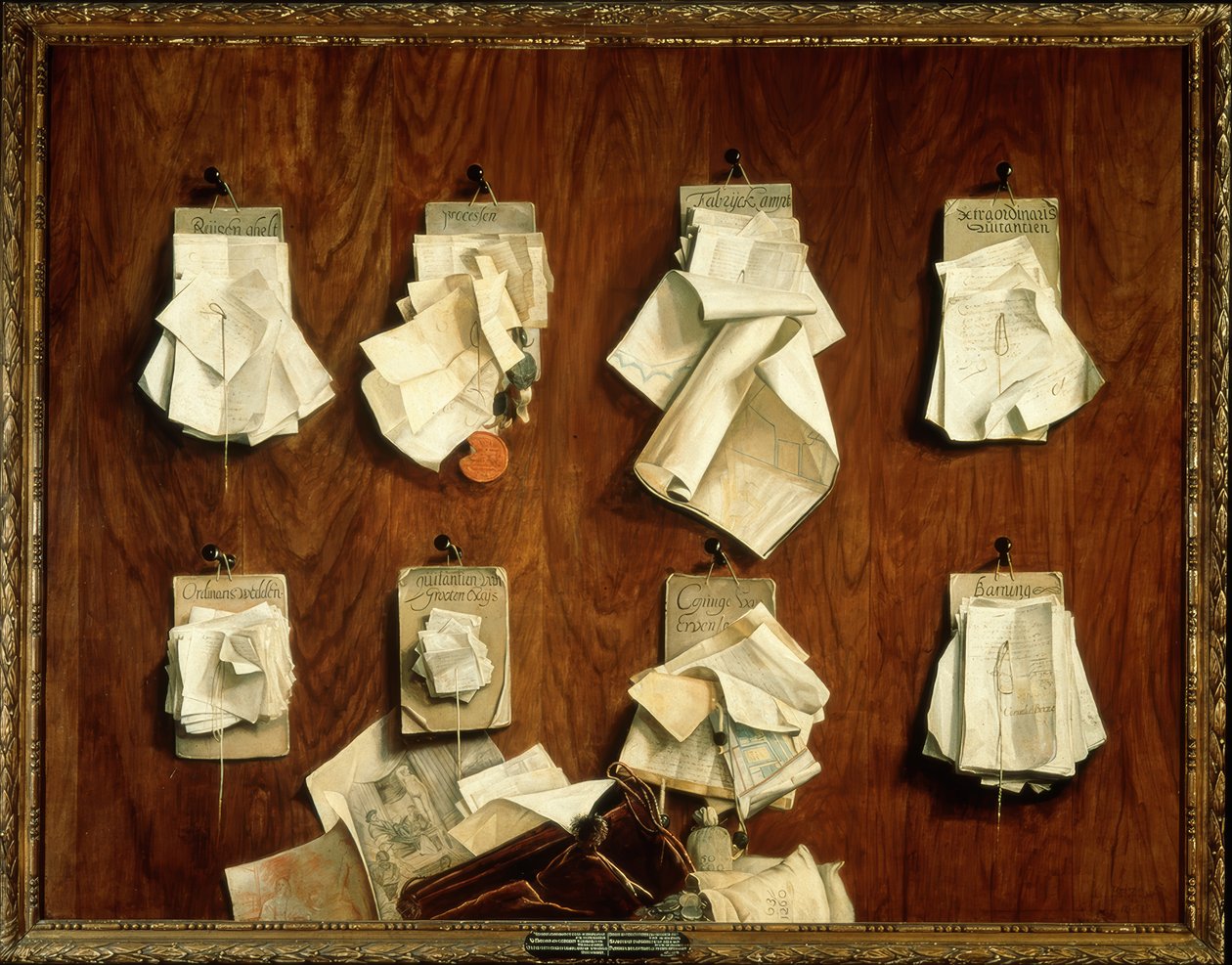 Quodlibet con scritti del tesoro della città di Amsterdam da Cornelis Brizé