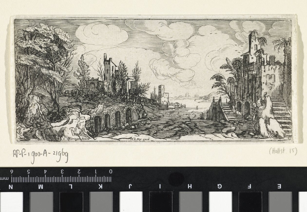 Paesaggio collinare con vista su un fiume da Cornelis Claesz van Wieringen (possibly)