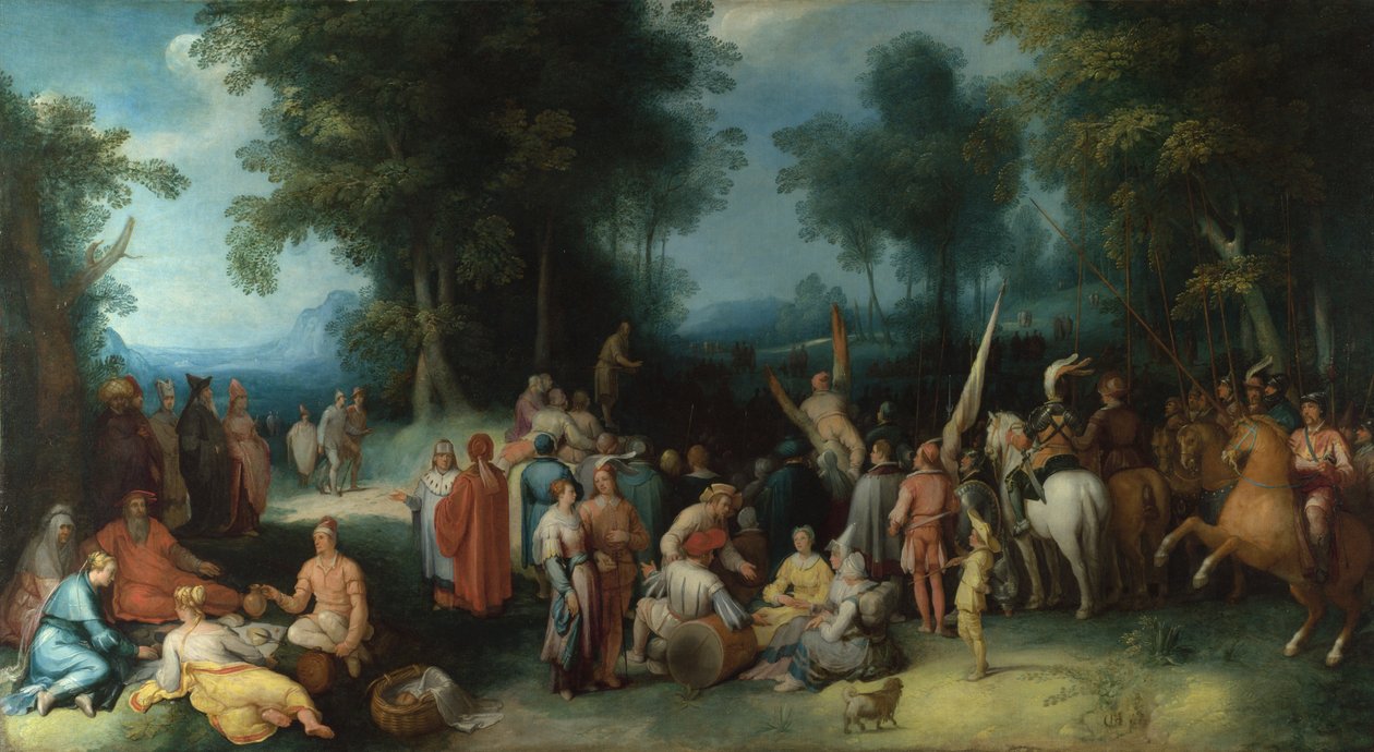 La predicazione di San Giovanni Battista, 1602 da Cornelis Cornelisz. Haarlem van