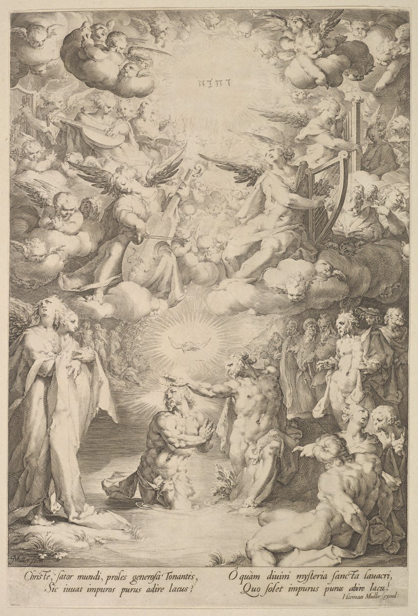 Battesimo di Cristo da Cornelis Cornelisz van Haarlem