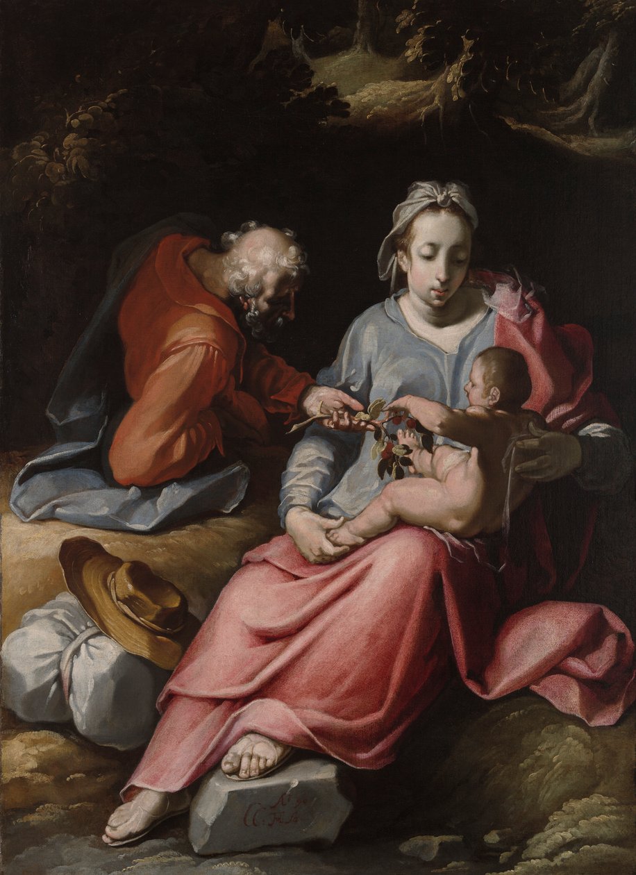 La Sacra Famiglia da Cornelis Cornelisz. van Haarlem