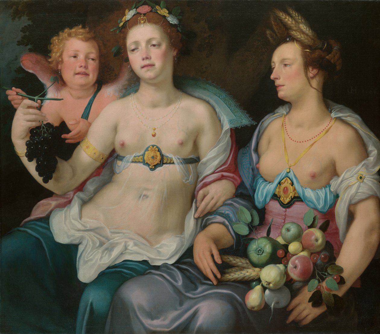 Venere, Cupido e Cerere, 1604 da Cornelis Cornelisz van Haarlem