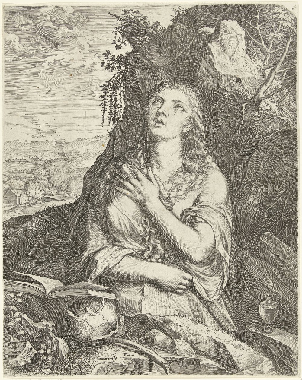 Maria Maddalena penitente da Cornelis Cort