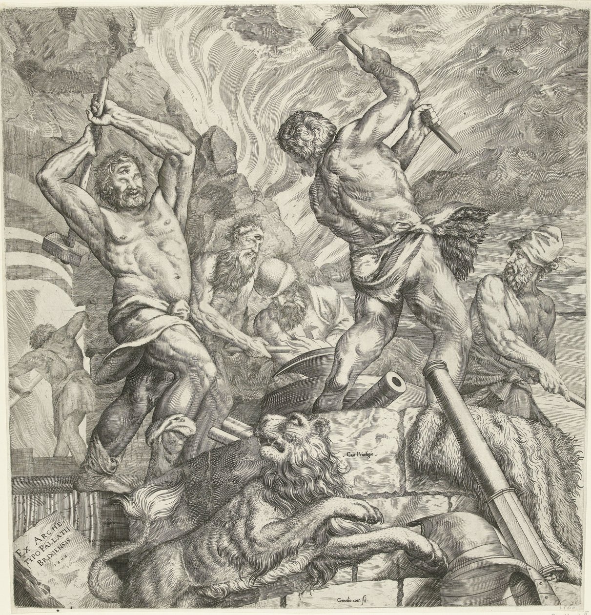 La fucina dei ciclopi da Cornelis Cort