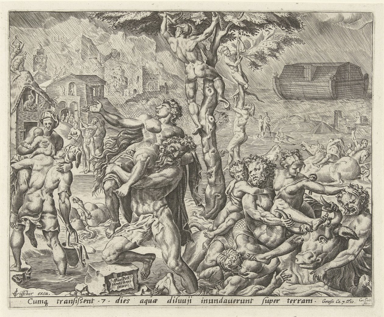Il diluvio da Cornelis Cort