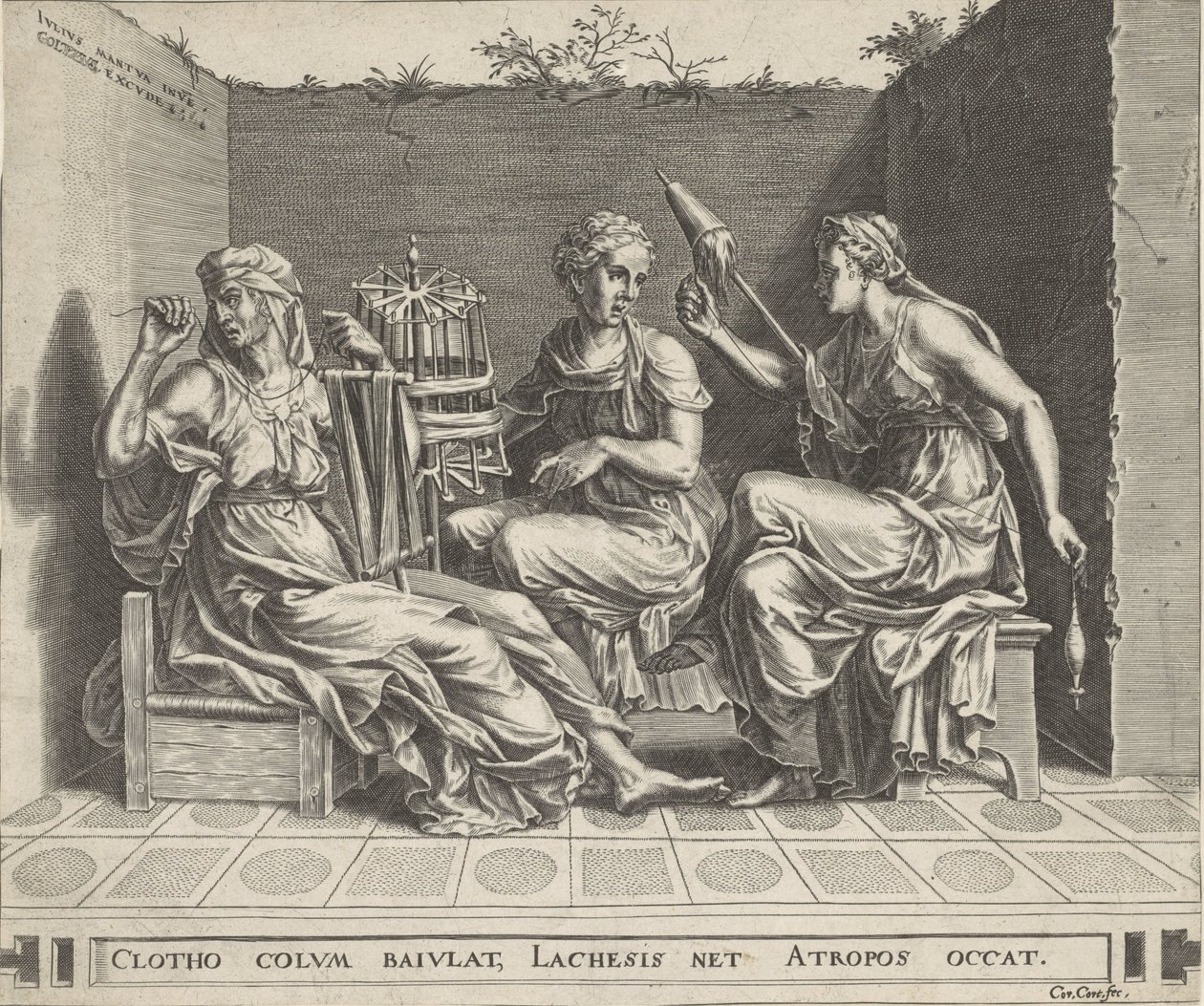 Le tre Parche da Cornelis Cort