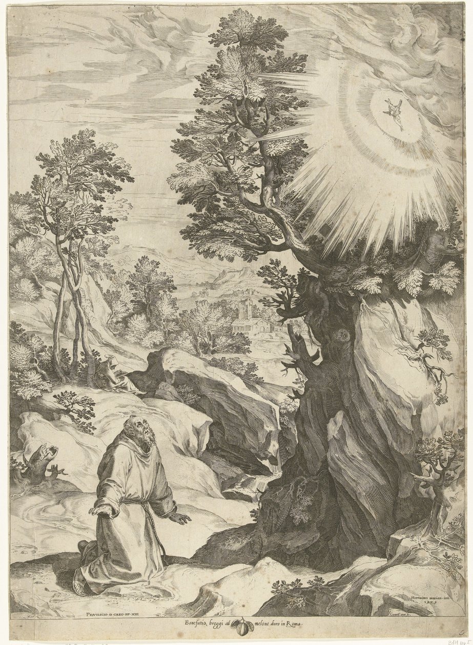 Paesaggio con la visione di San Francesco d