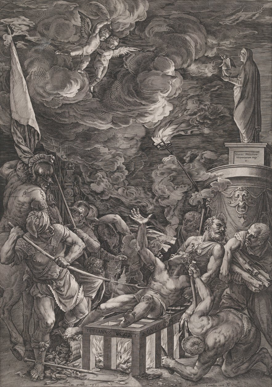 Martirio di San Lorenzo, 1571 da Cornelis Cort