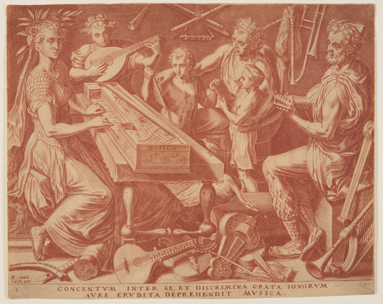 Musica dalle Sette Arti Liberali da Cornelis Cort