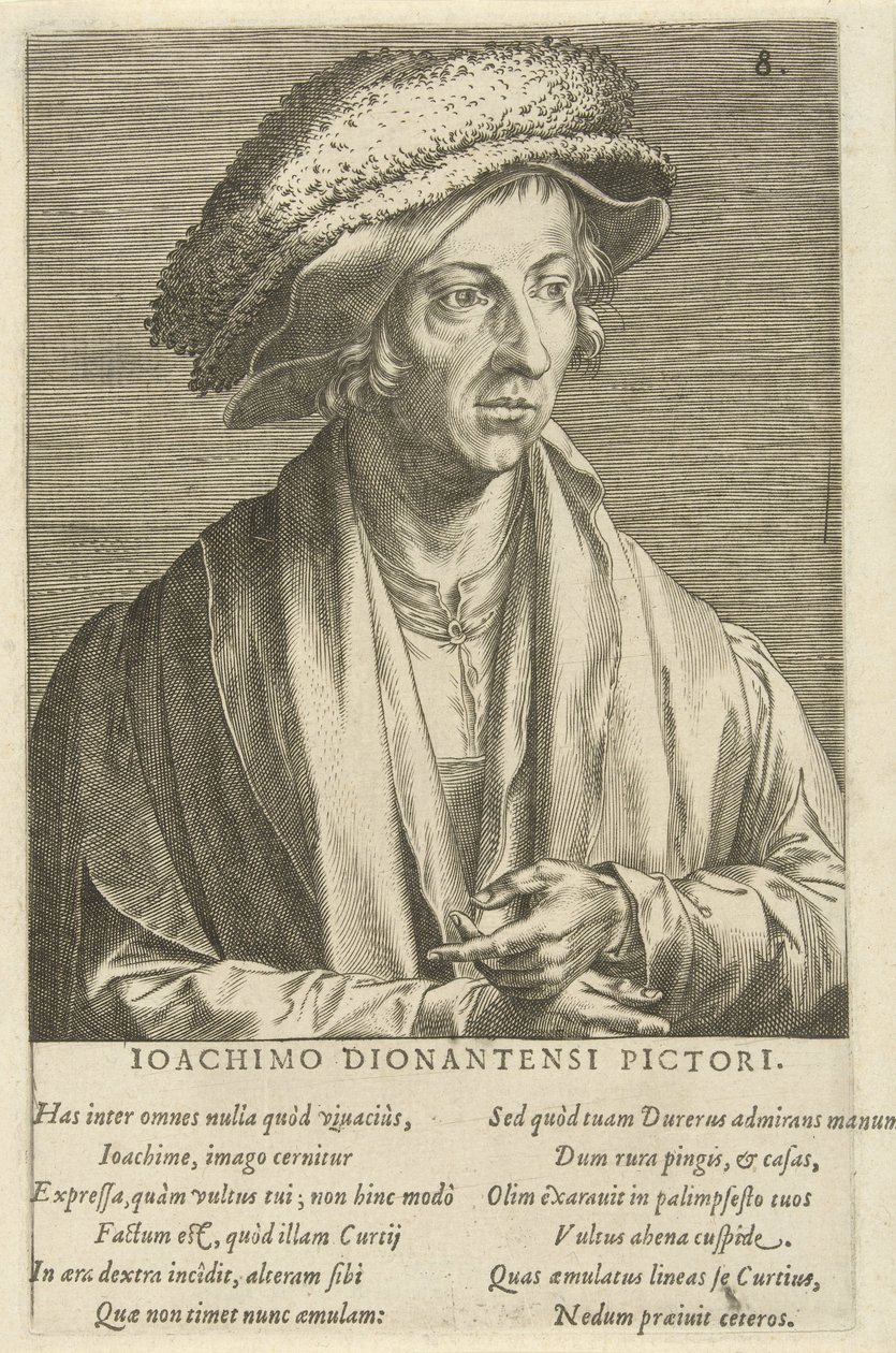 Ritratto del pittore Joachim Patinier da Cornelis Cort