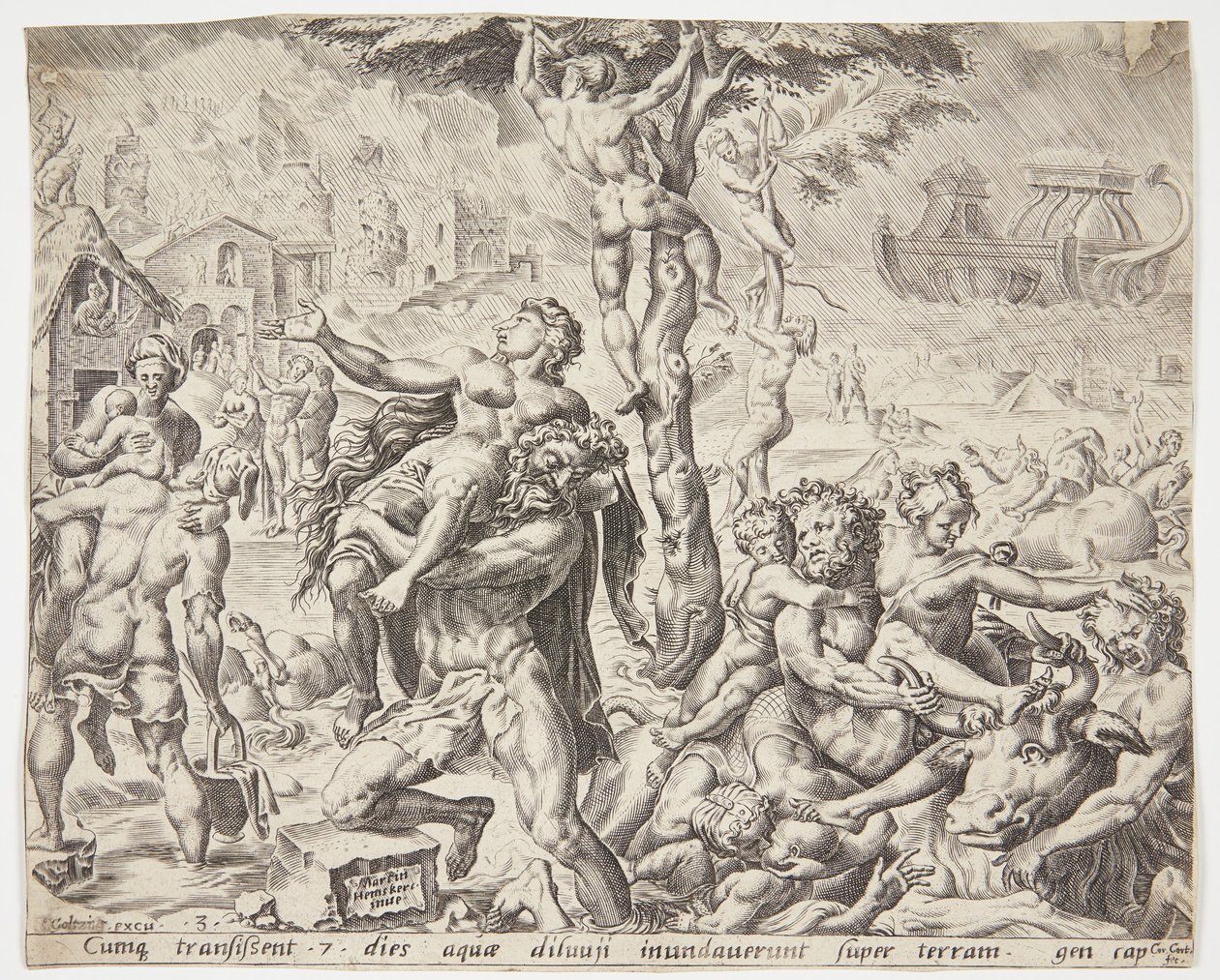 Il diluvio da Cornelis Cort