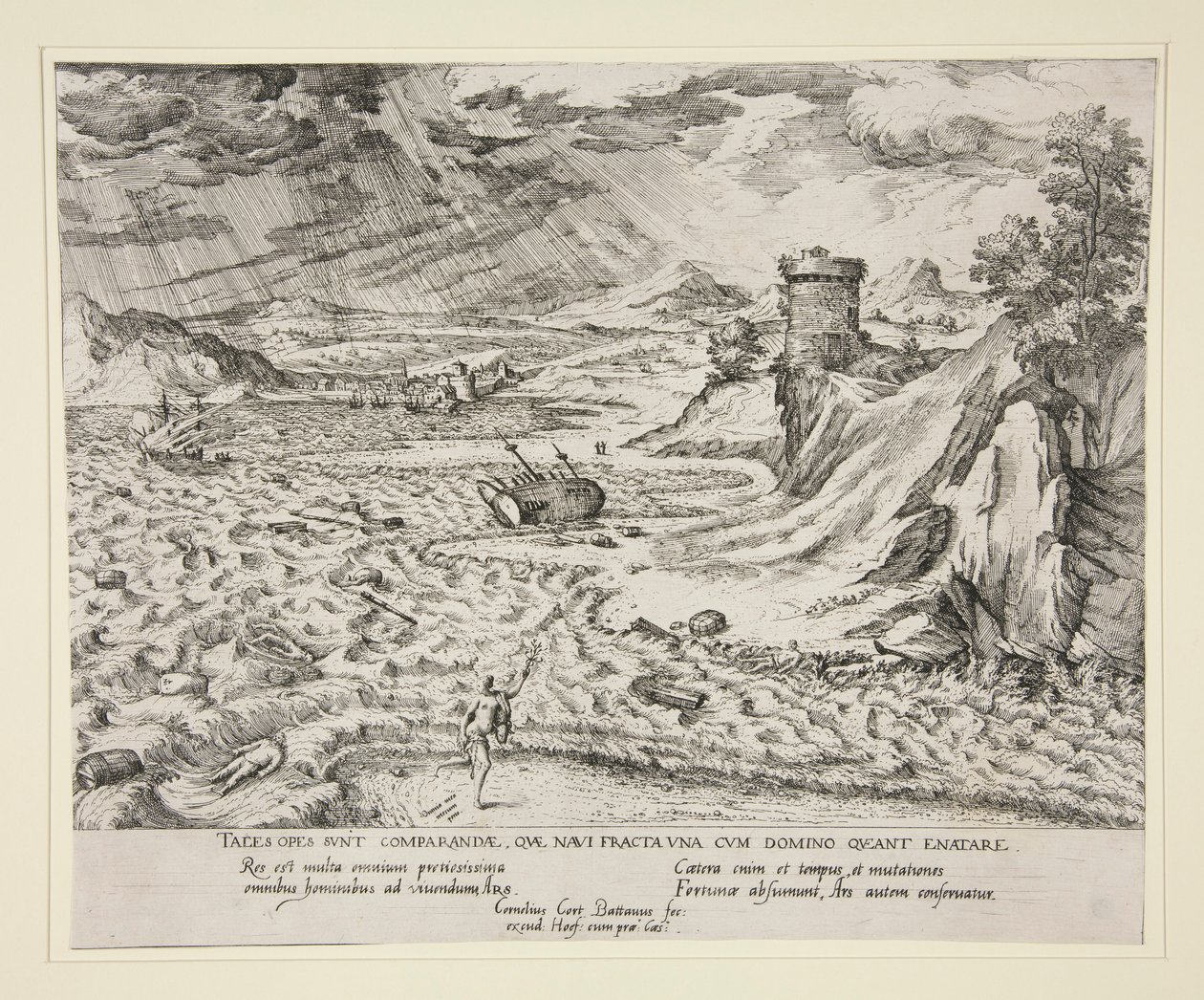 Il naufragio da Cornelis Cort