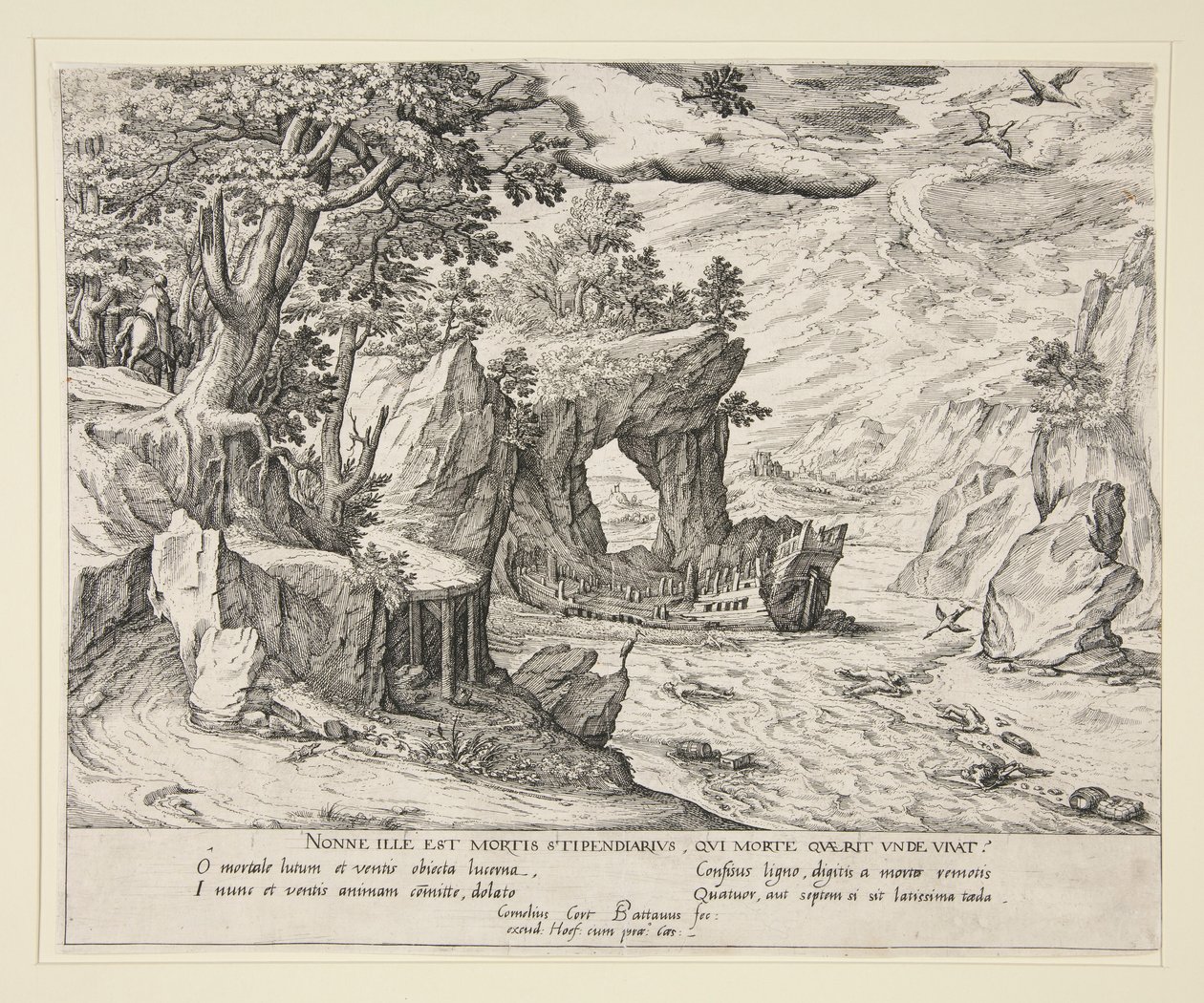Il naufragio da Cornelis Cort