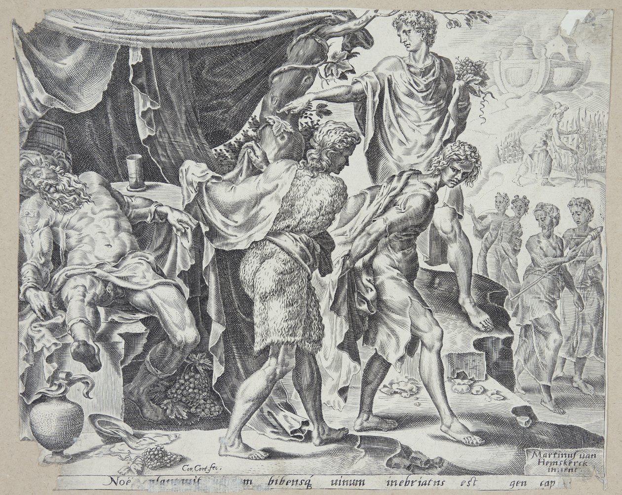 La derisione di Noè da Cornelis Cort