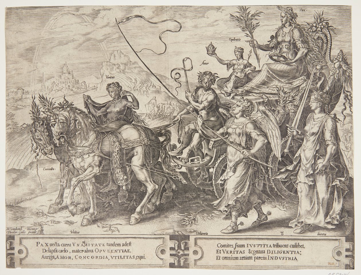 Il trionfo della pace da Cornelis Cort