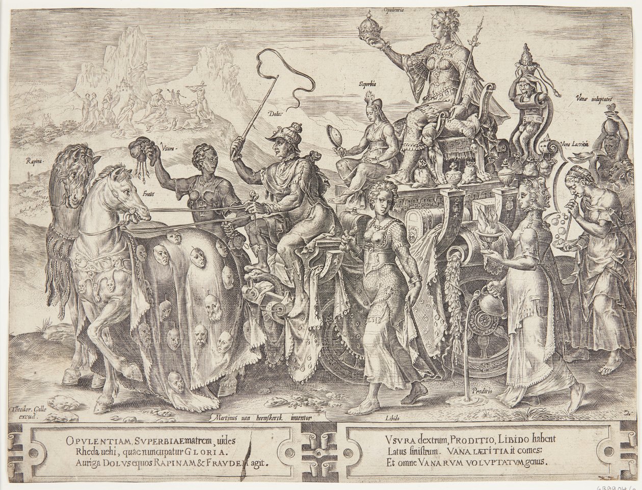 Il trionfo delle ricchezze da Cornelis Cort