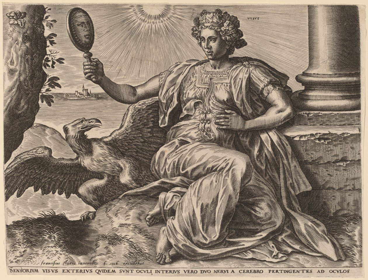 Visus da Cornelis Cort after Frans Floris I