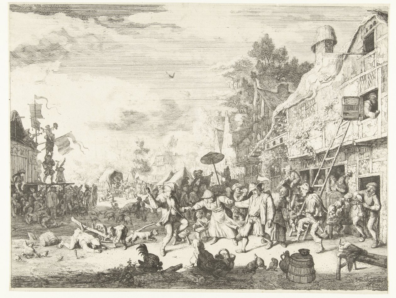 Grande fiera di paese da Cornelis Dusart