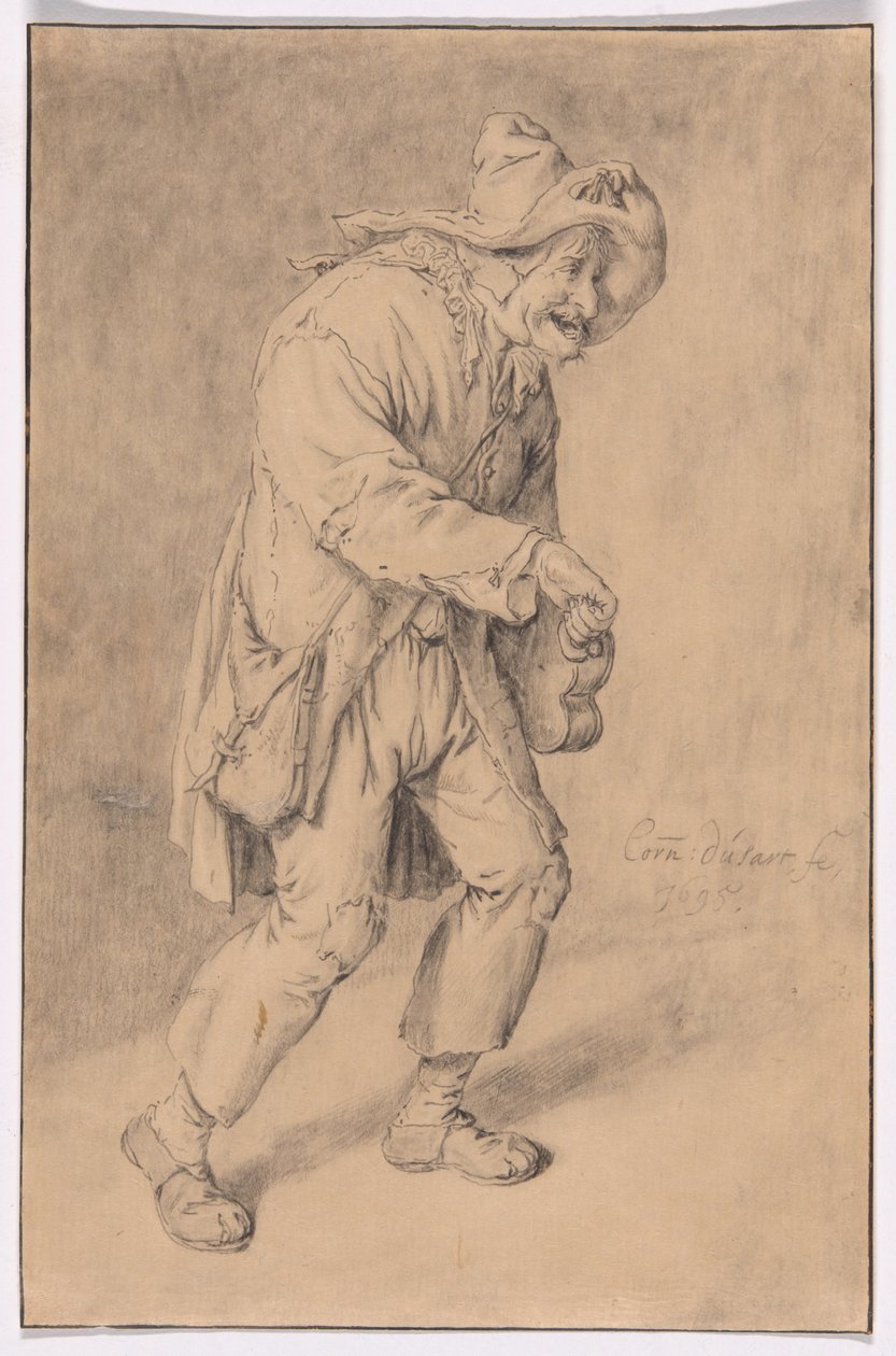Suonatore di ghironda da Cornelis Dusart