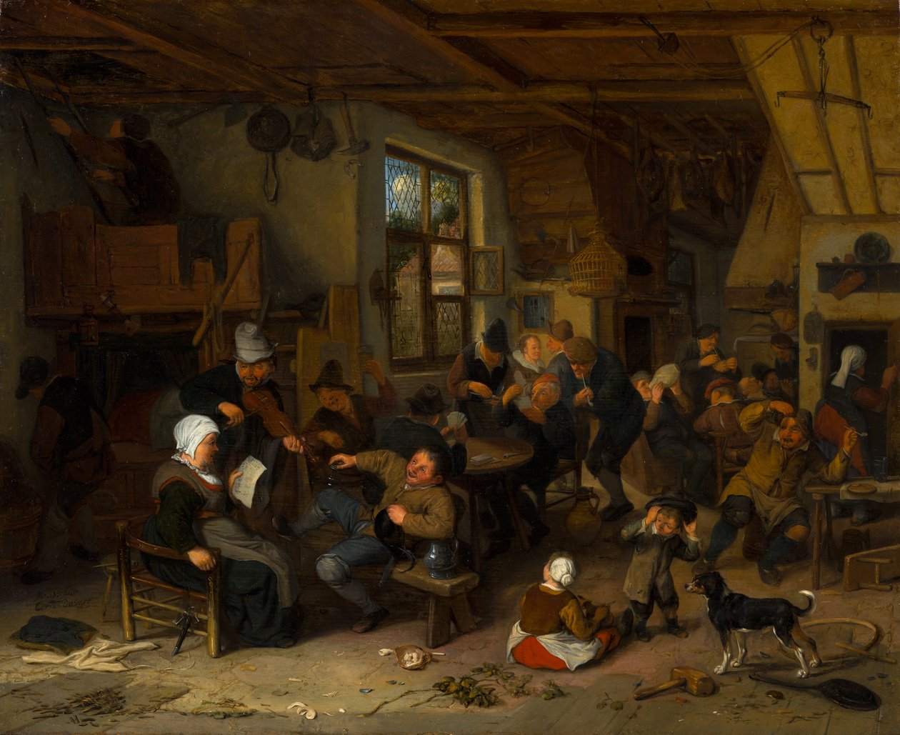 Locanda contadina da Cornelis Dusart