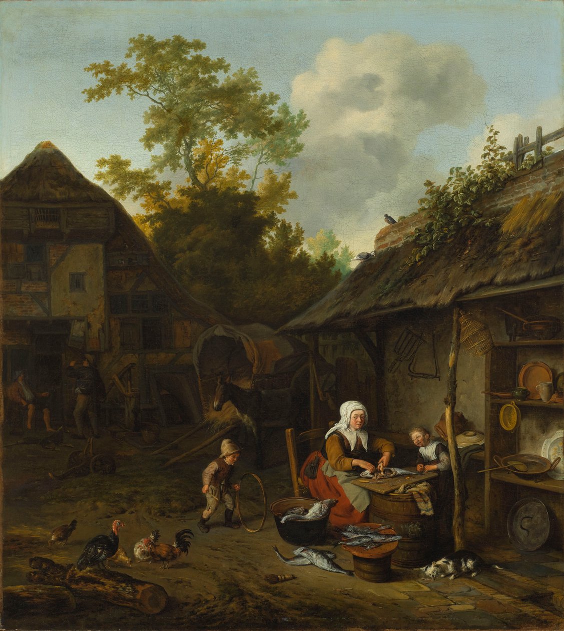 Squamare il pesce da Cornelis Dusart