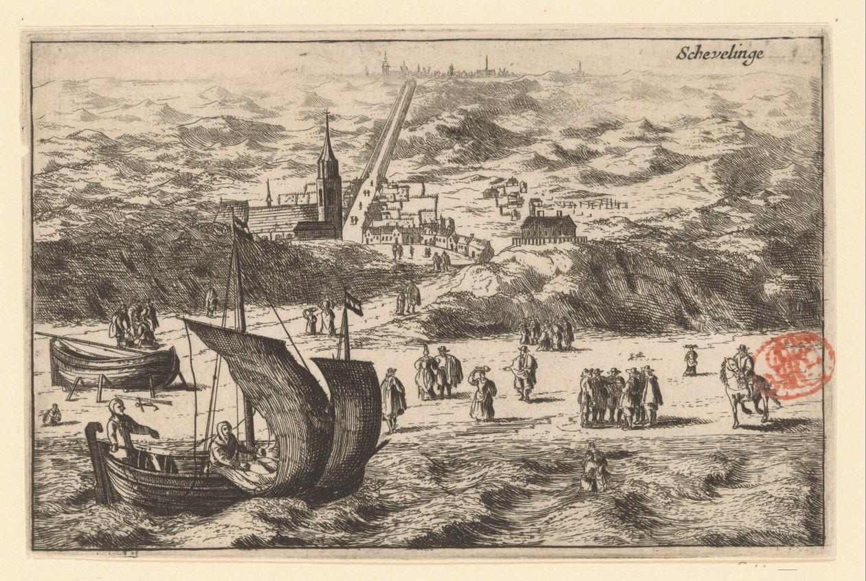 Veduta di Scheveningen dal mare da Cornelis Elandts