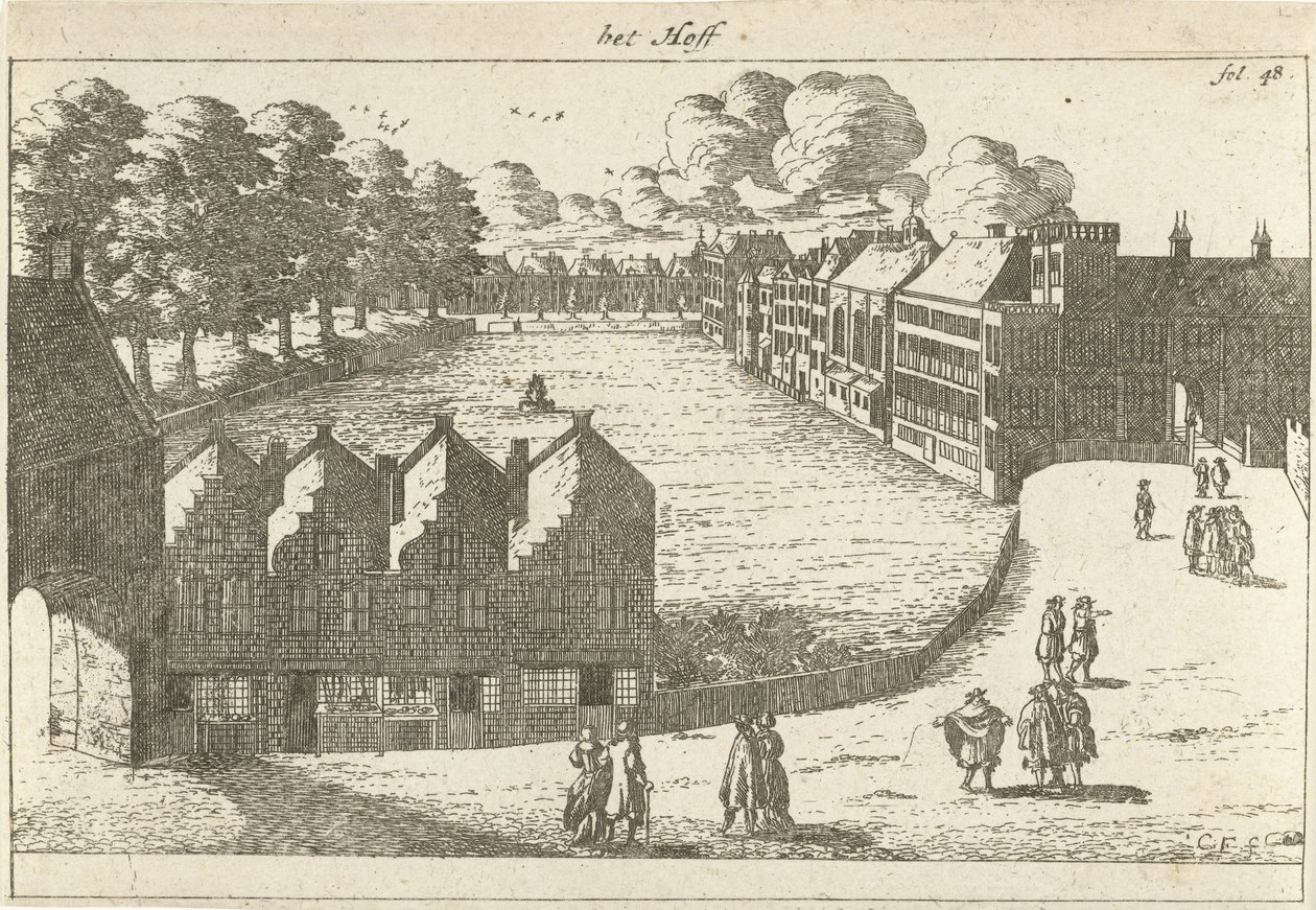 Vista del Buitenhof da Cornelis Elandts