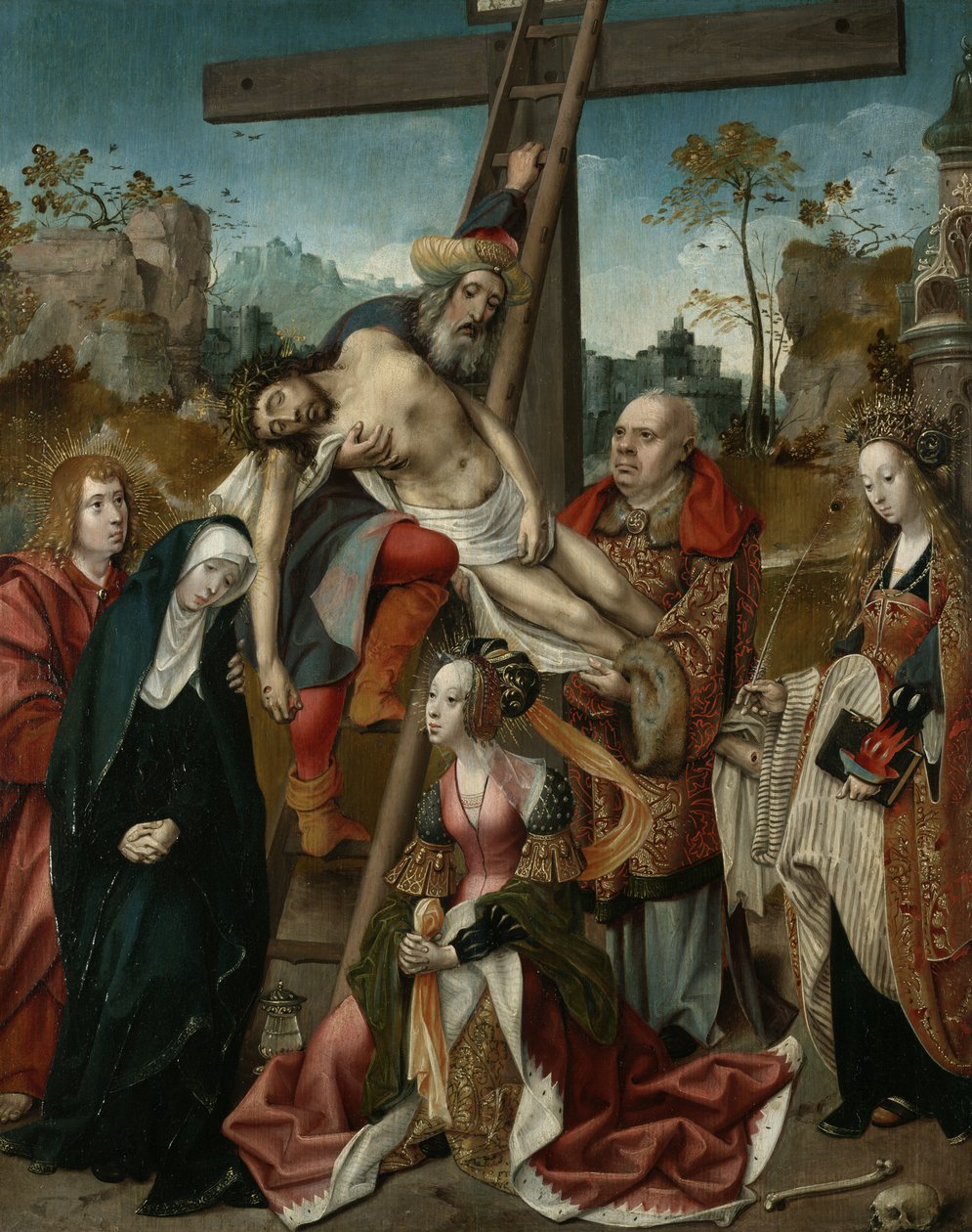 La deposizione, c.1510-20 da Cornelis Engelbrechtsen