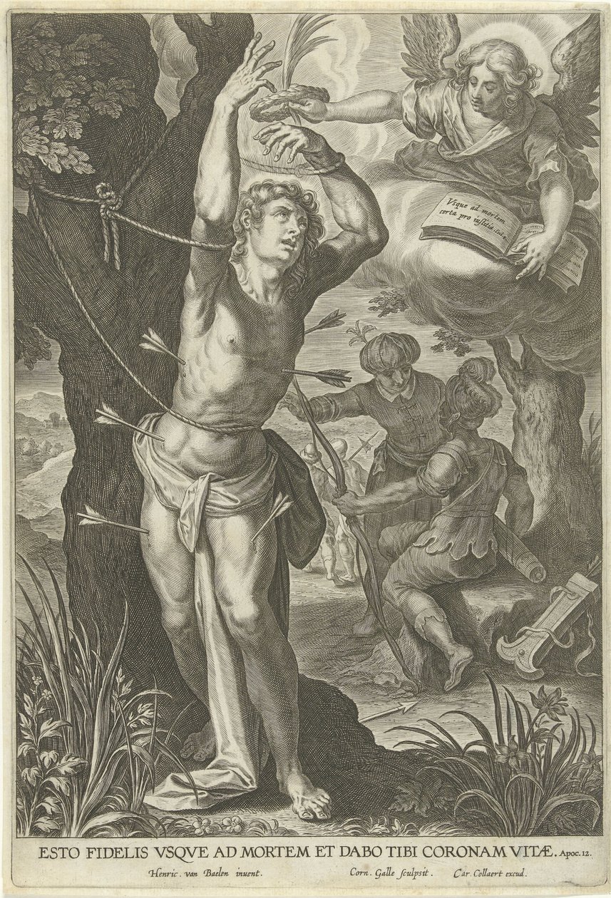 Martirio di San Sebastiano da Cornelis Galle (I)