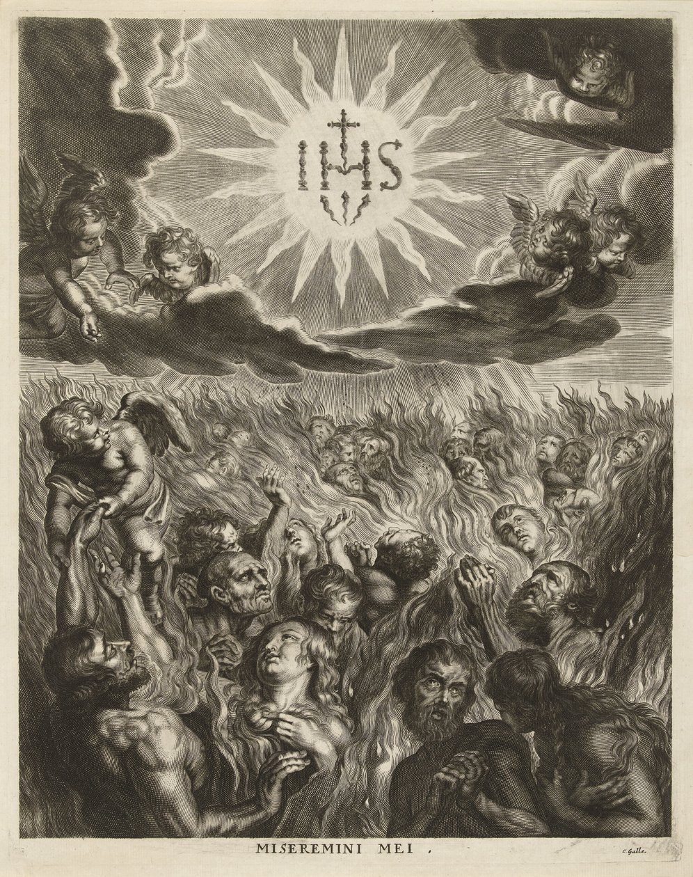 Anime nel purgatorio da Cornelis Galle (I)