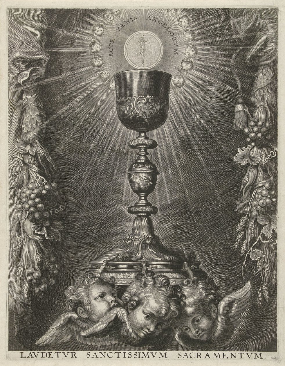 Calice con ostia da Cornelis Galle (I)