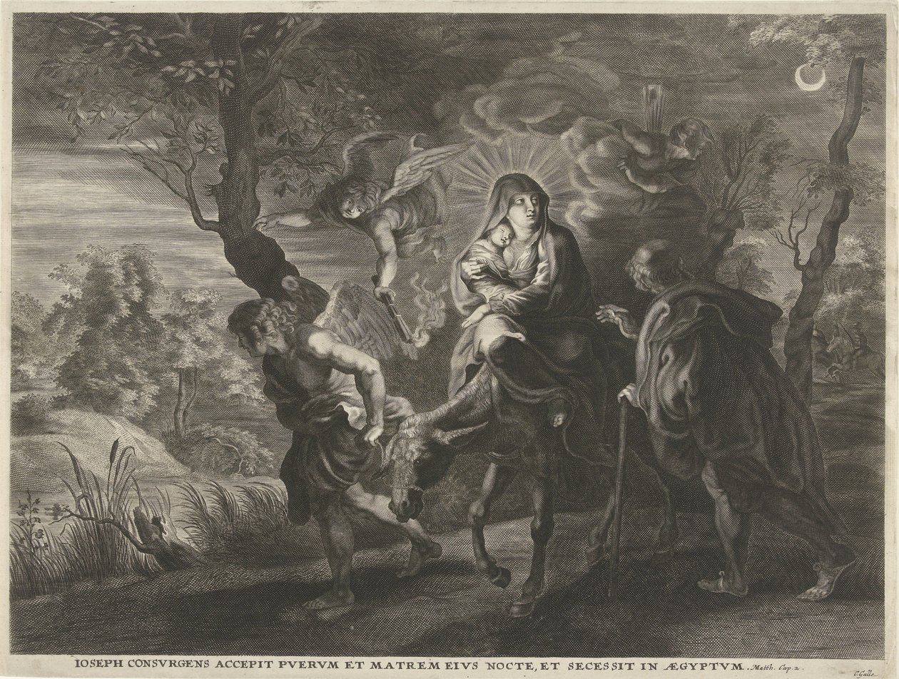 Fuga in Egitto da Cornelis Galle (I)