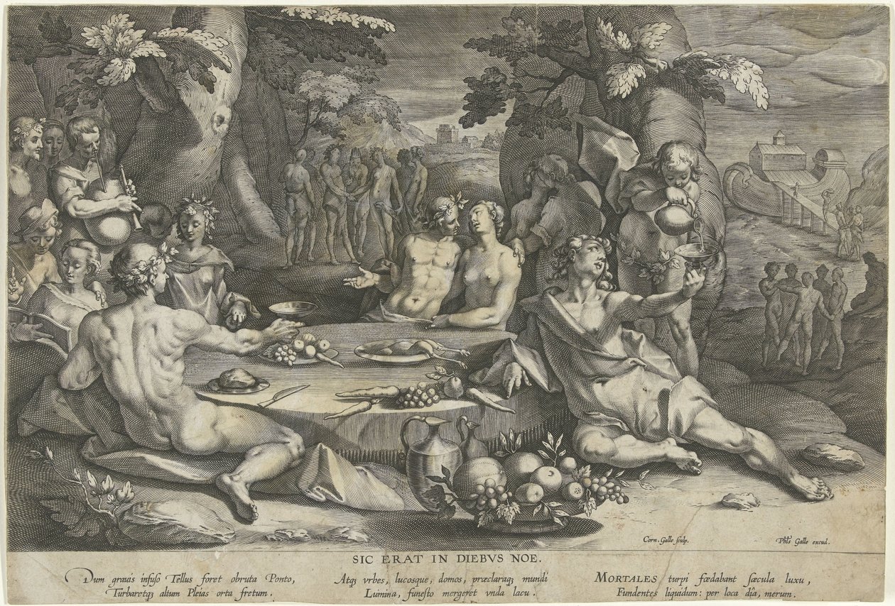 Vita peccaminosa ai tempi di Noè da Cornelis Galle (I)