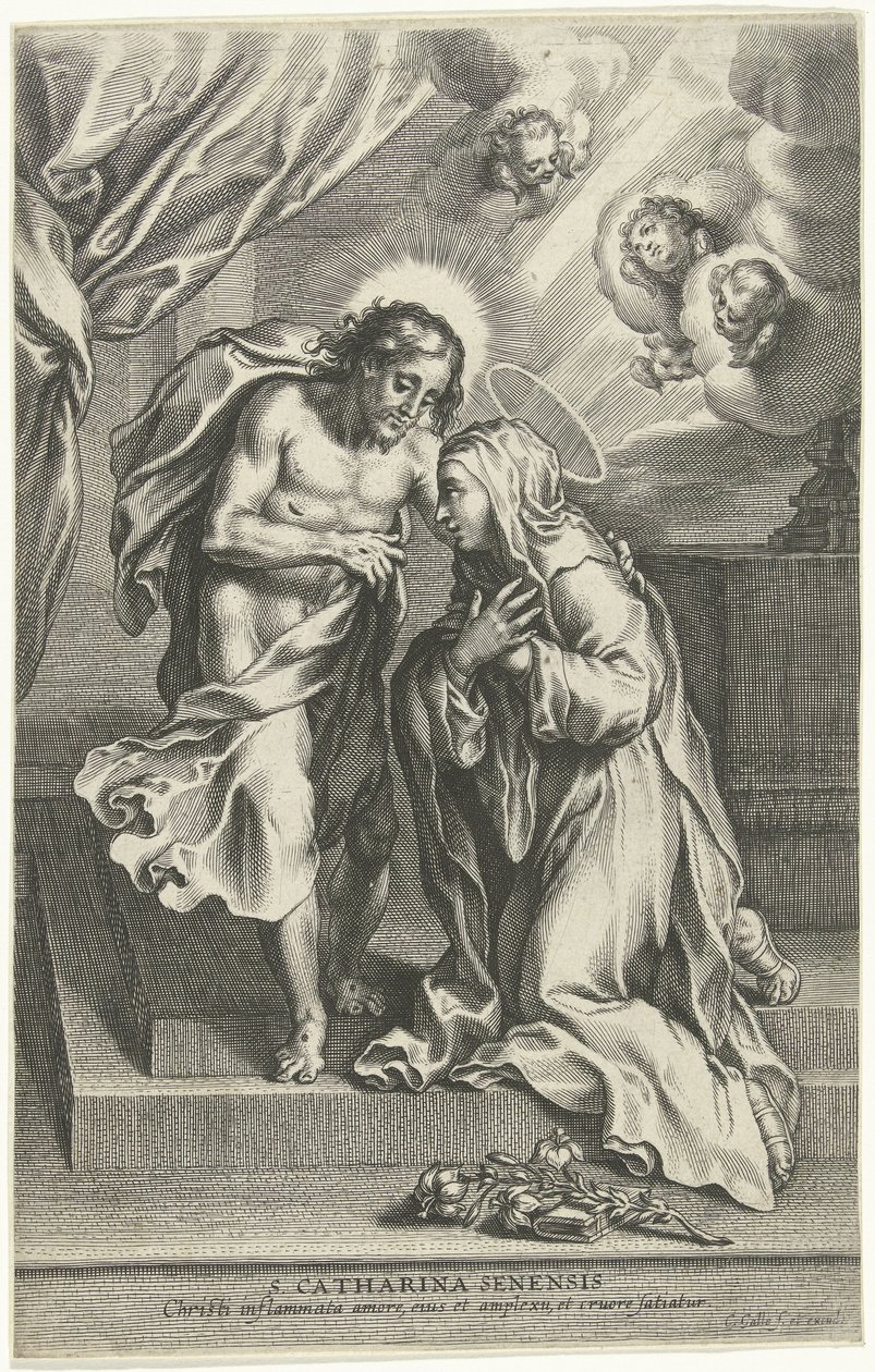 Cristo e Santa Caterina da Siena da Cornelis Galle (II)