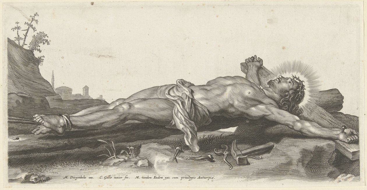 Cristo crocifisso a terra da Cornelis Galle (II)