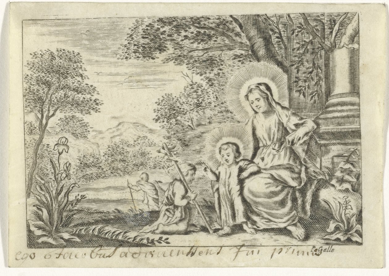 Sacra Famiglia con Giovanni Battista da Cornelis Galle (II)