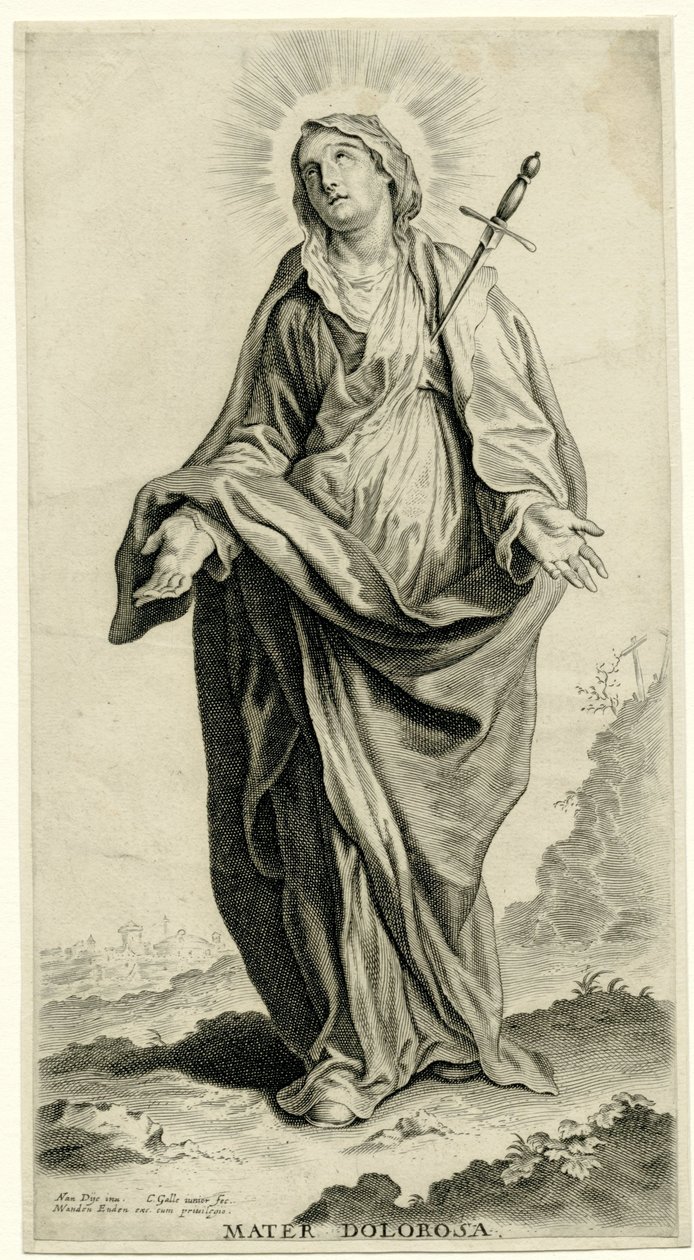 Maria come Mater Dolorosa da Cornelis Galle (II)