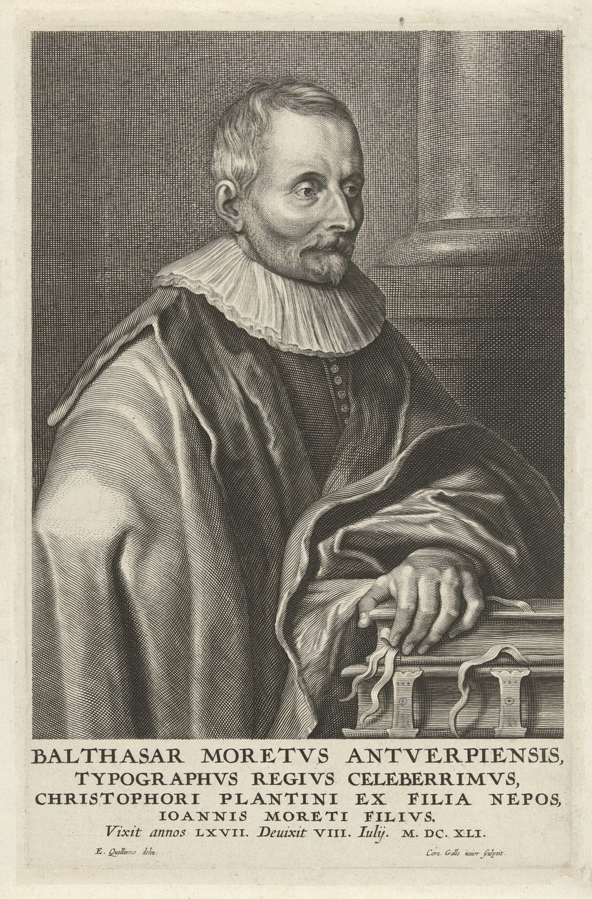 Ritratto di Balthasar Moretus da Cornelis Galle (II)