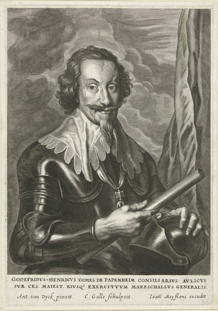 Ritratto di Gottfried Heinrich, conte di Pappenheim da Cornelis Galle (II)