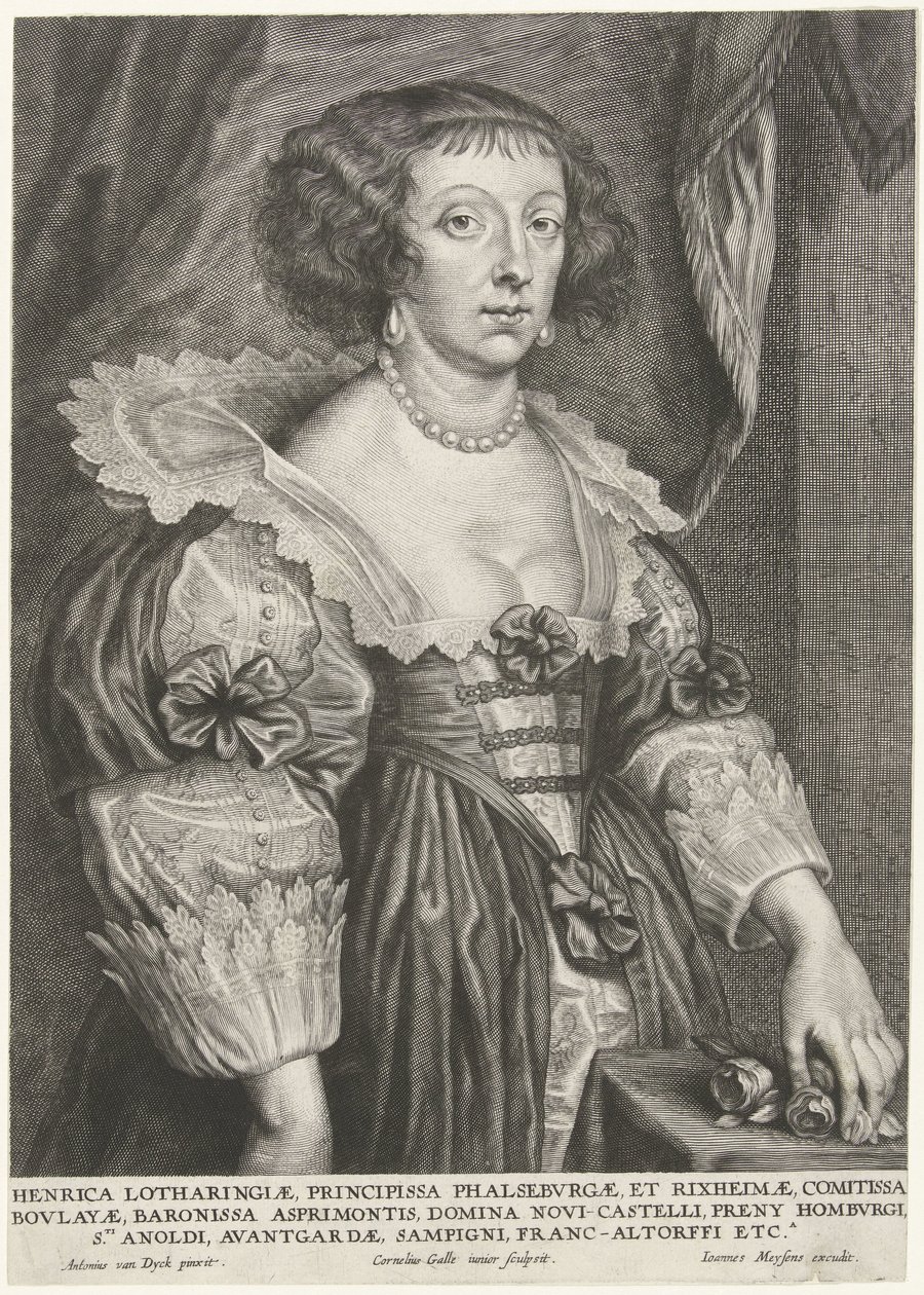 Ritratto di Enrichetta di Lorena da Cornelis Galle (II)