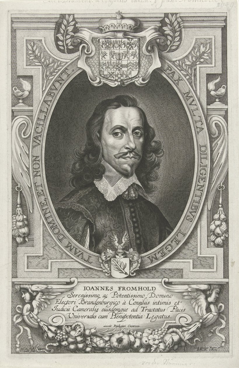Ritratto di Johann Fromhold da Cornelis Galle (II)