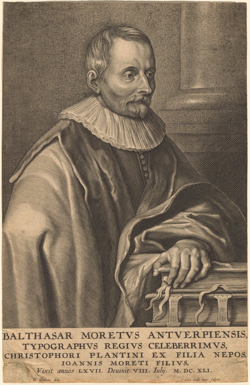 Balthasar Moretus di Anversa da Cornelis Galle I