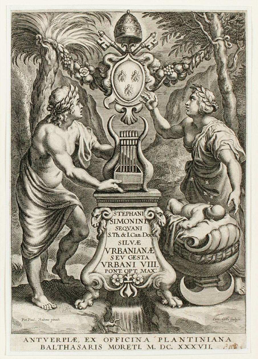 Frontespizio di Silvae Urbanianae da Cornelis Galle I