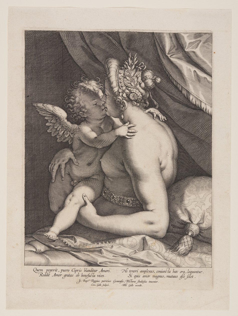 Venere e Cupido da Cornelis Galle I