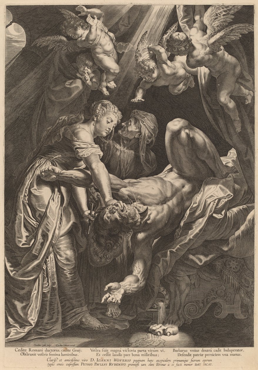 Giuditta decapita Oloferne da Cornelis Galle I after Sir Peter Paul Rubens