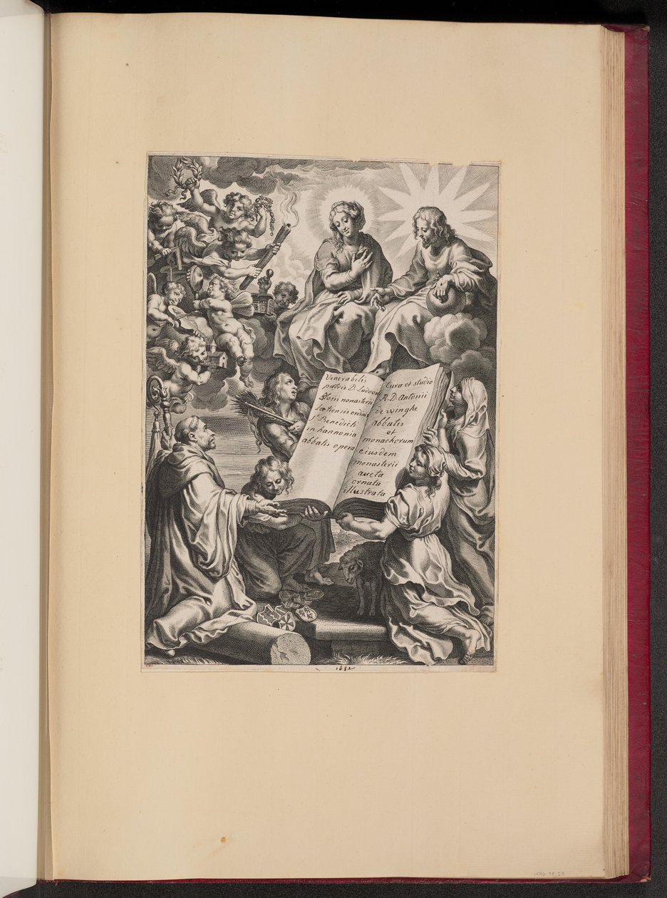 Pagina del Titolo per Ludovicus Blosius, Opera da Cornelis Galle I after Sir Peter Paul Rubens