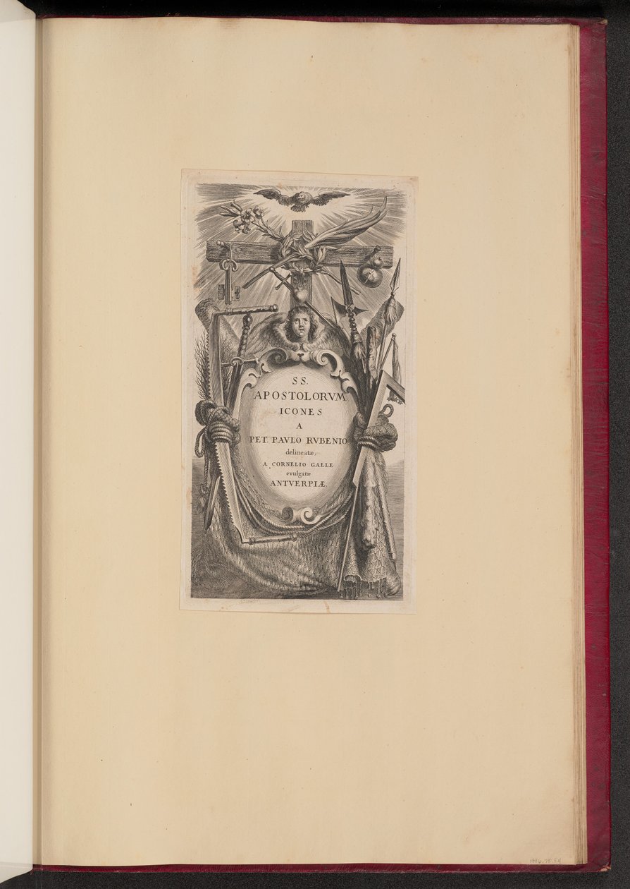 Tavola del titolo per SS. Apostolorvm Icones da Cornelis Galle I after Sir Peter Paul Rubens