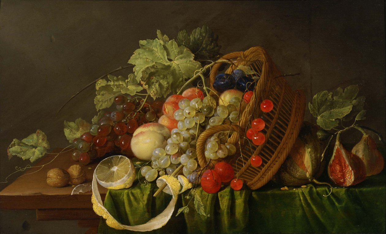 Natura morta con un cesto di frutta, ca 1654 da Cornelis de Heem