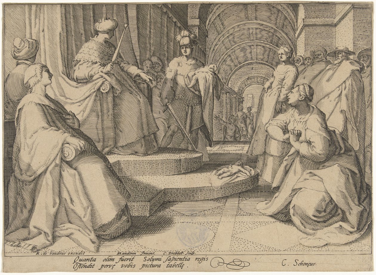 Giudizio di Salomone da Cornelis Jacobsz. Drebbel