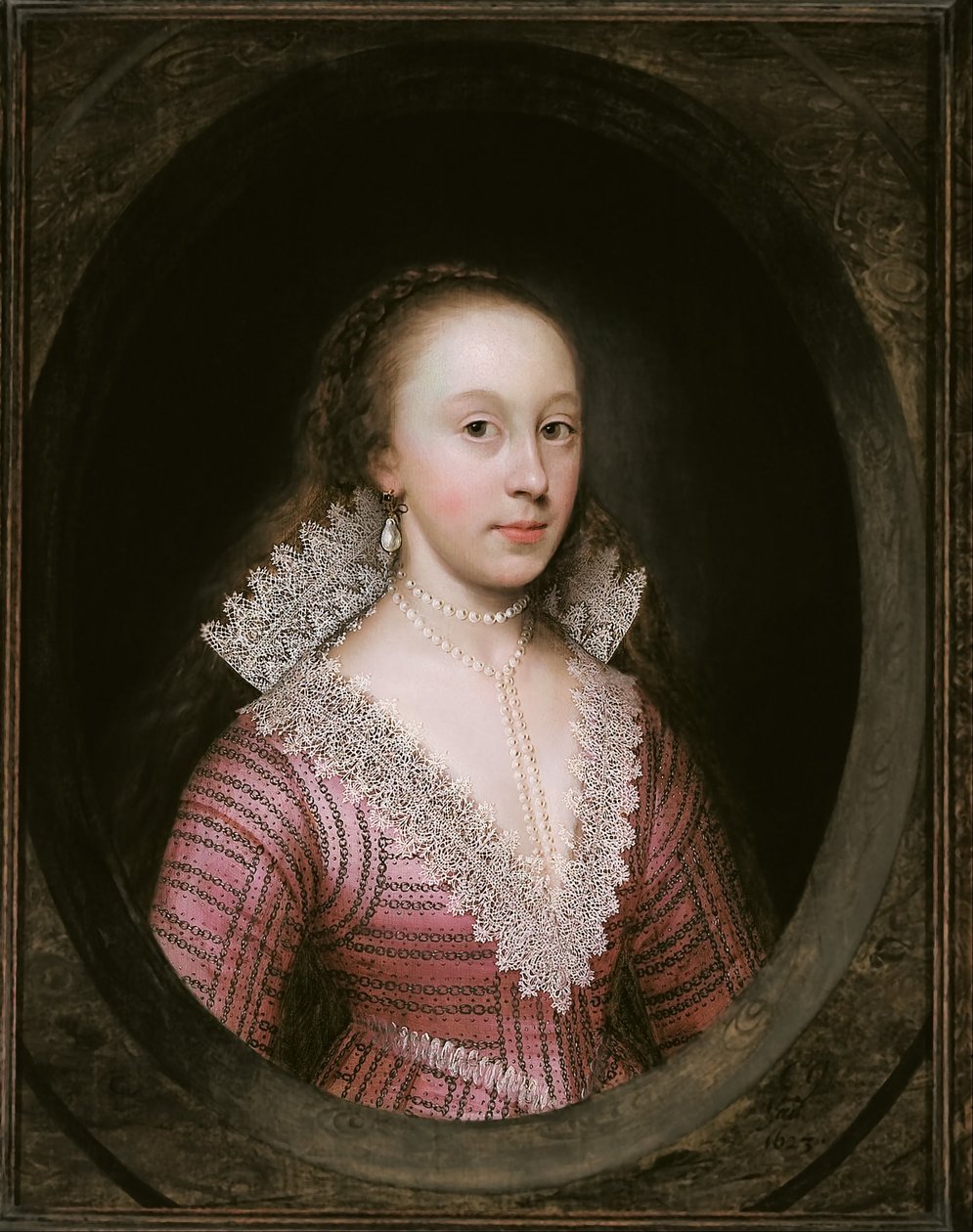 Una signora, che si pensa sia Catherine Fenn da Cornelis Janssens van Ceulen